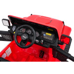 Elektrické autíčko Jeep Wrangler Rubicon Lift 4x4, 24V - červené